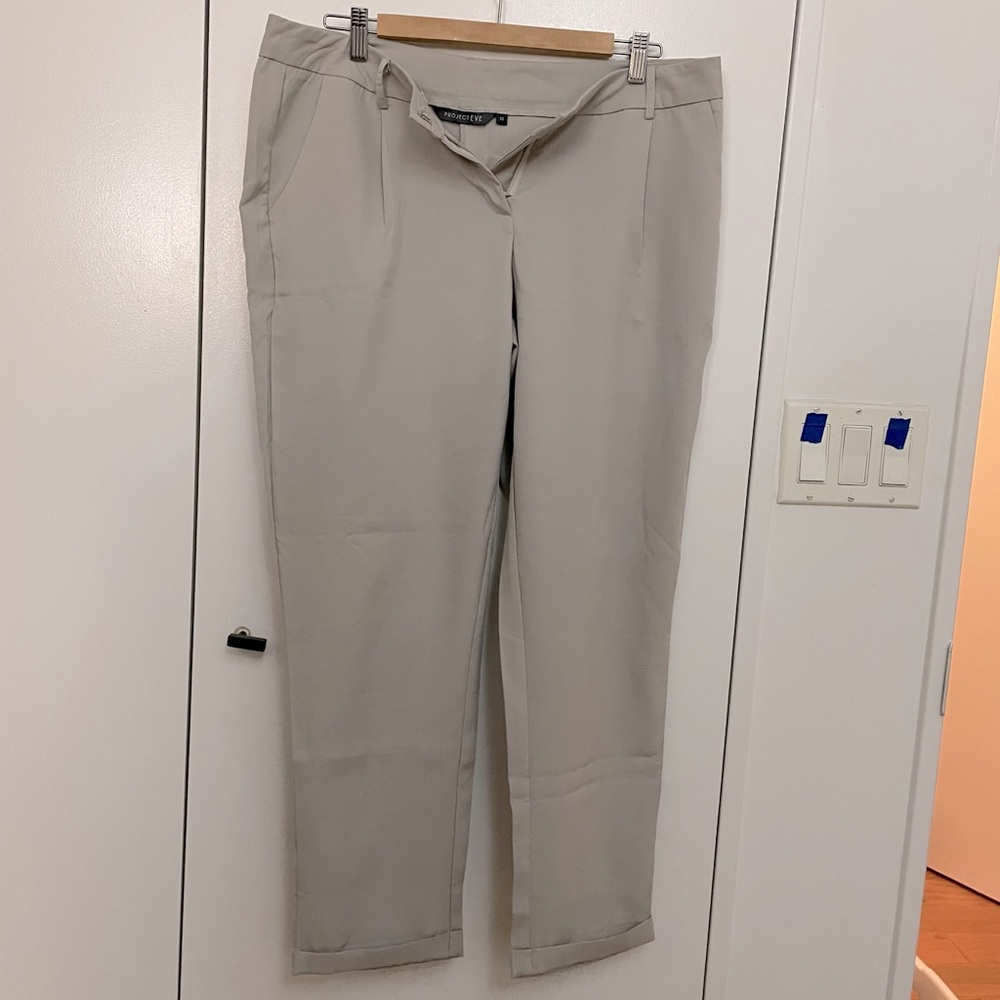Women Work Trousers Pants - Beige